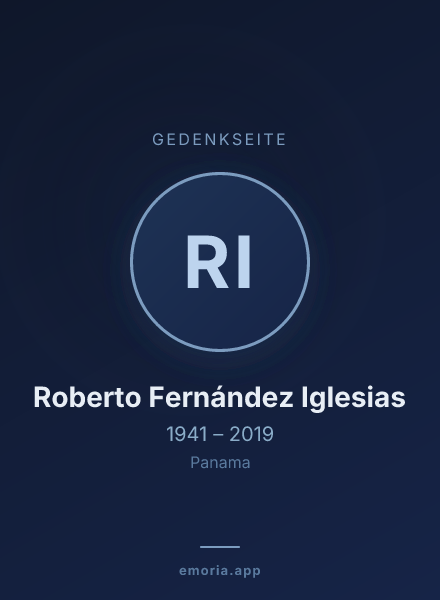 Gedenkportrait von Roberto Fernández Iglesias