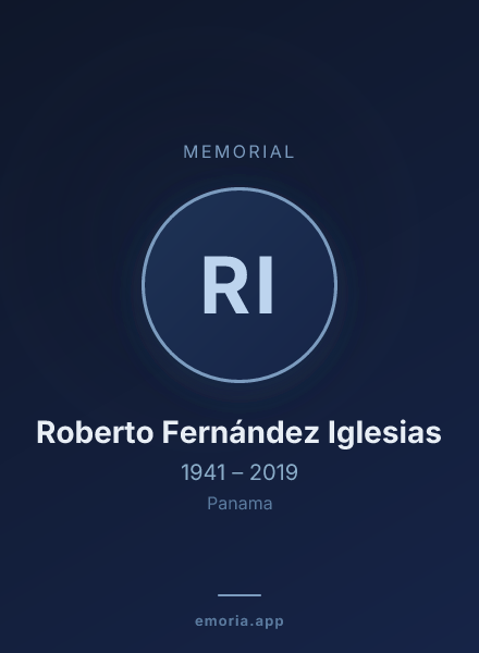 Memorial portrait of Roberto Fernández Iglesias