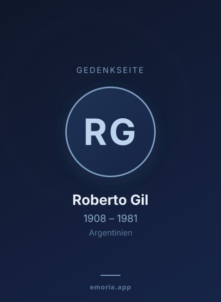 Gedenkportrait von Roberto Gil