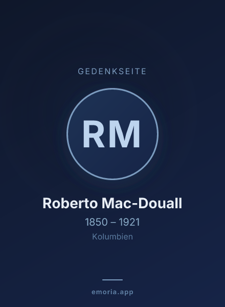 Gedenkportrait von Roberto Mac-Douall