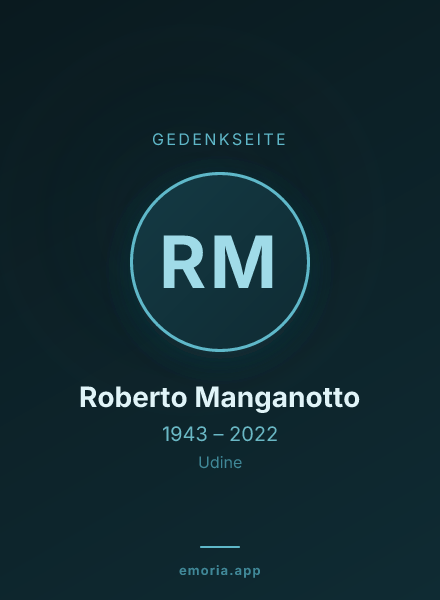 Gedenkportrait von Roberto Manganotto