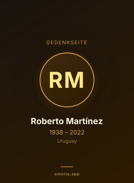 Gedenkportrait von Roberto Martínez