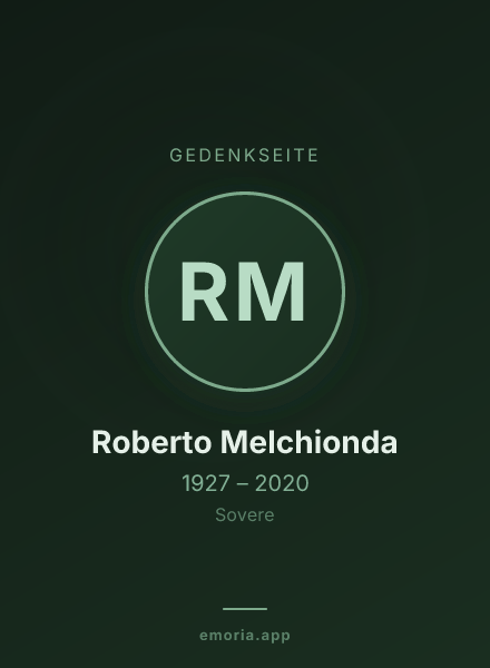 Gedenkportrait von Roberto Melchionda