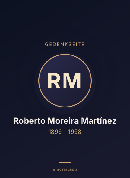 Gedenkportrait von Roberto Moreira Martínez