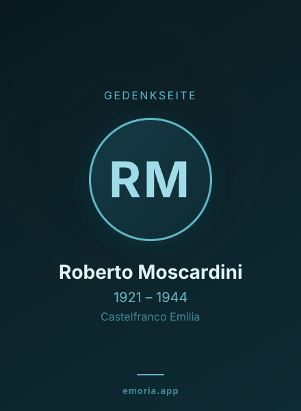 Gedenkportrait von Roberto Moscardini