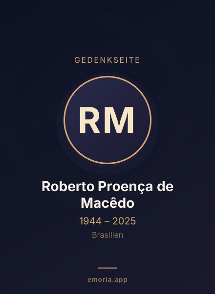 Gedenkportrait von Roberto Proença de Macêdo