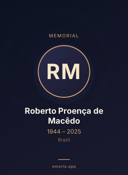Memorial portrait of Roberto Proença de Macêdo