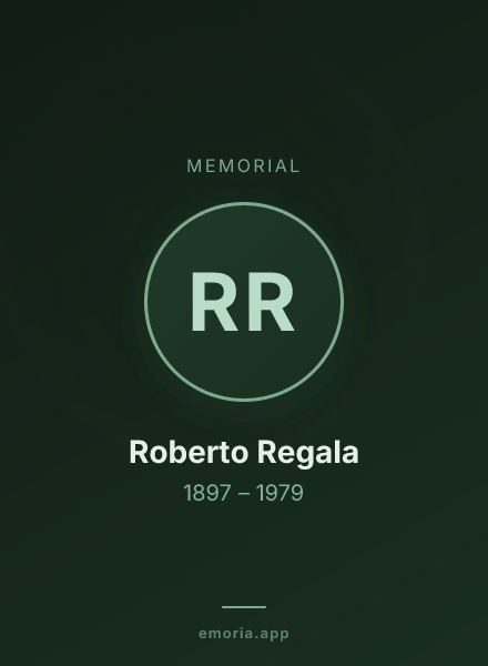 Memorial portrait of Roberto Regala