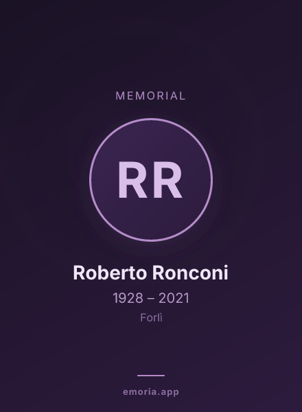 Memorial portrait of Roberto Ronconi