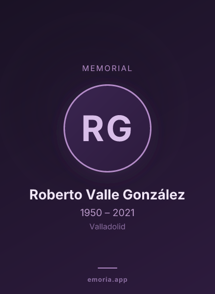 Memorial portrait of Roberto Valle González