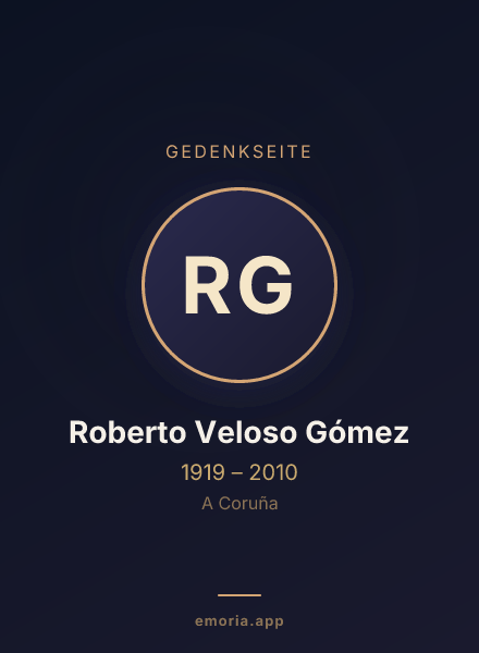 Gedenkportrait von Roberto Veloso Gómez