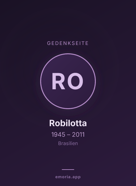 Gedenkportrait von Robilotta