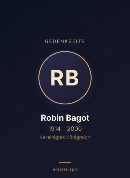 Gedenkportrait von Robin Bagot