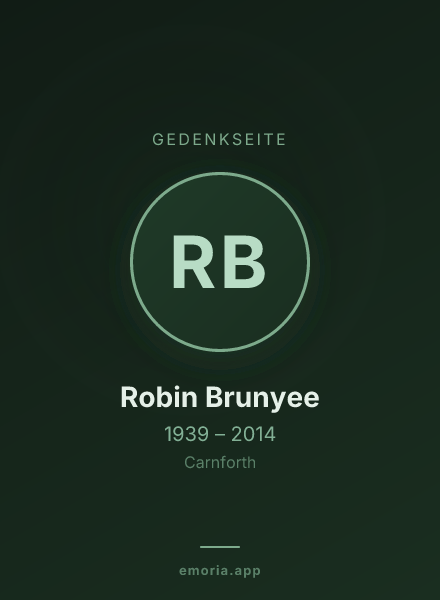Gedenkportrait von Robin Brunyee