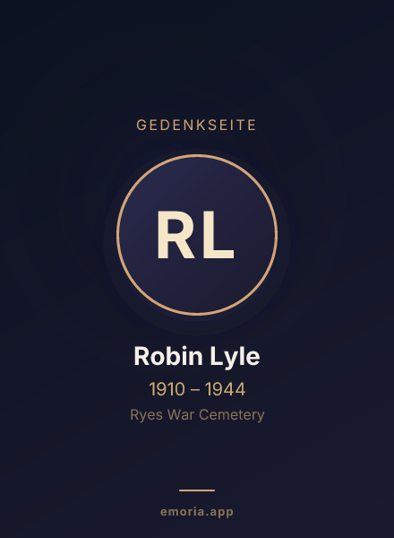 Gedenkportrait von Robin Lyle