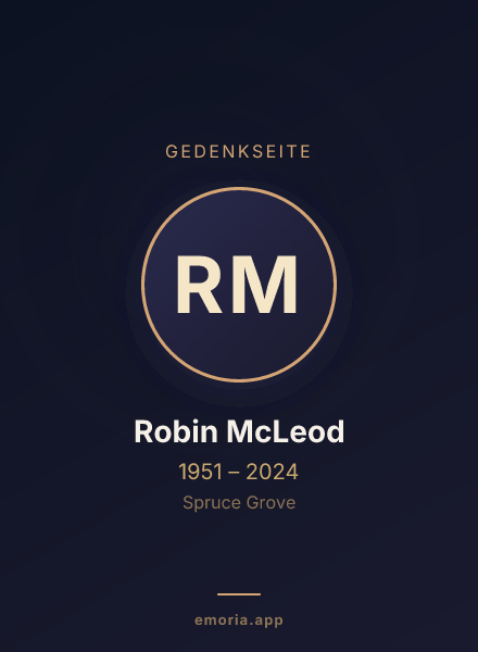 Gedenkportrait von Robin McLeod