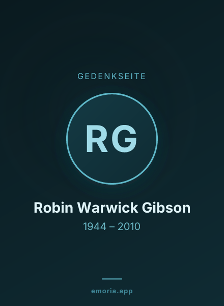 Gedenkportrait von Robin Warwick Gibson