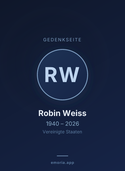 Gedenkportrait von Robin Weiss