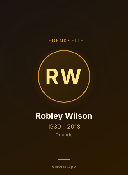 Gedenkportrait von Robley Wilson