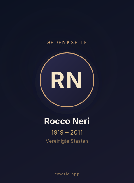 Gedenkportrait von Rocco Neri