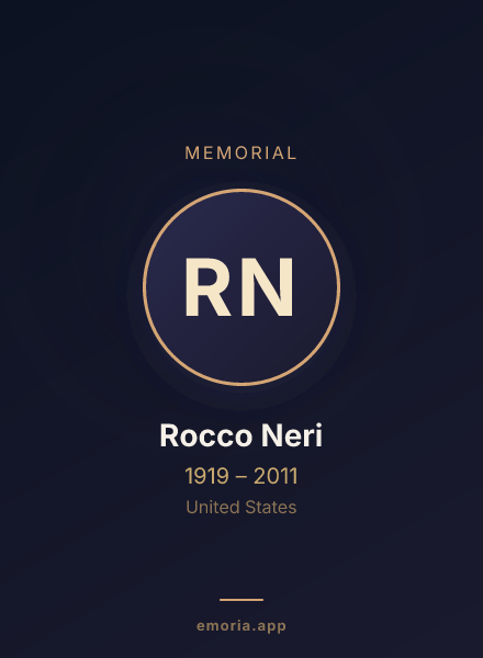 Memorial portrait of Rocco Neri
