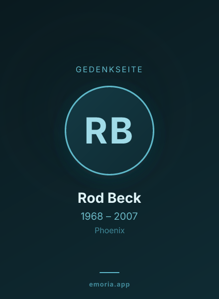 Gedenkportrait von Rod Beck