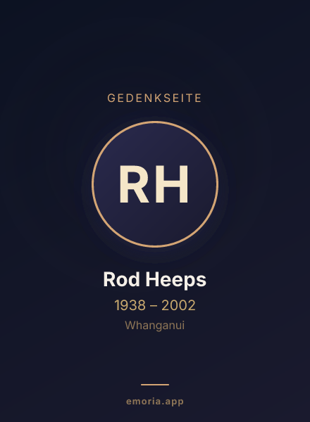 Gedenkportrait von Rod Heeps