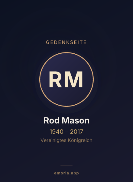 Gedenkportrait von Rod Mason