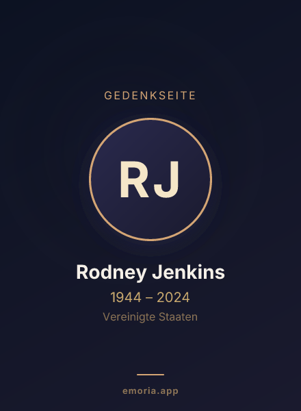 Gedenkportrait von Rodney Jenkins