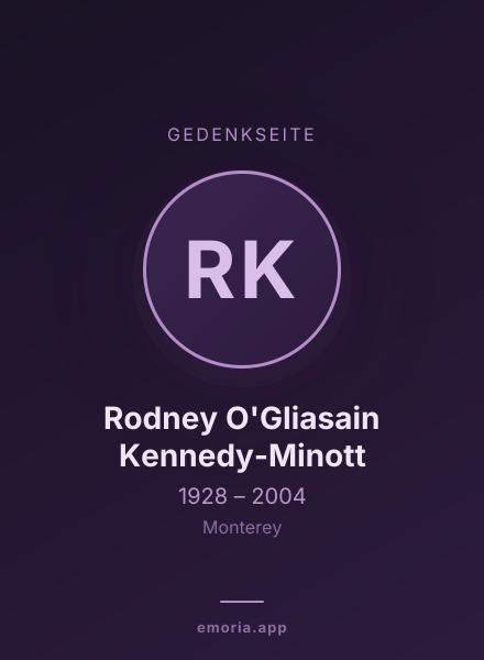 Gedenkportrait von Rodney O'Gliasain Kennedy-Minott