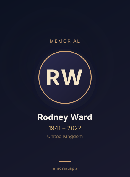 Memorial portrait of Rodney Ward