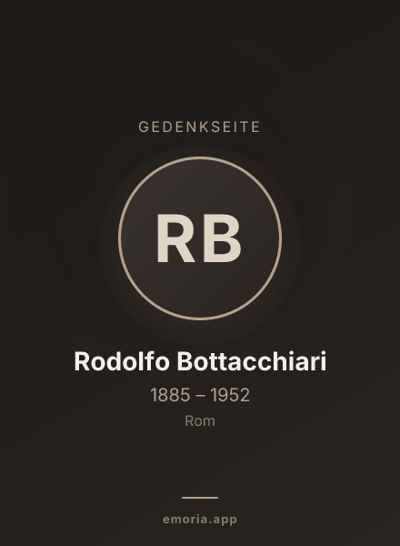 Gedenkportrait von Rodolfo Bottacchiari