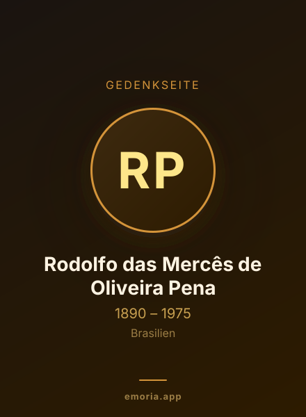 Gedenkportrait von Rodolfo das Mercês de Oliveira Pena