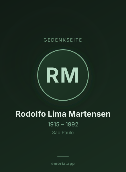 Gedenkportrait von Rodolfo Lima Martensen