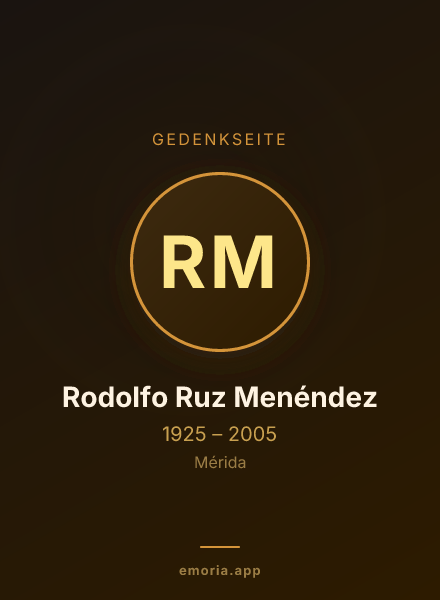 Gedenkportrait von Rodolfo Ruz Menéndez