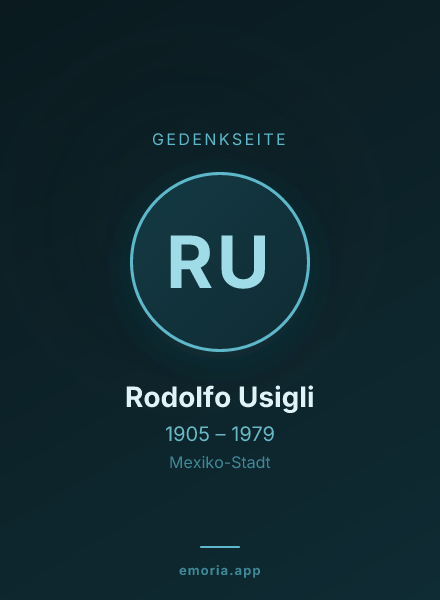 Gedenkportrait von Rodolfo Usigli