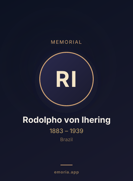 Memorial portrait of Rodolpho von Ihering