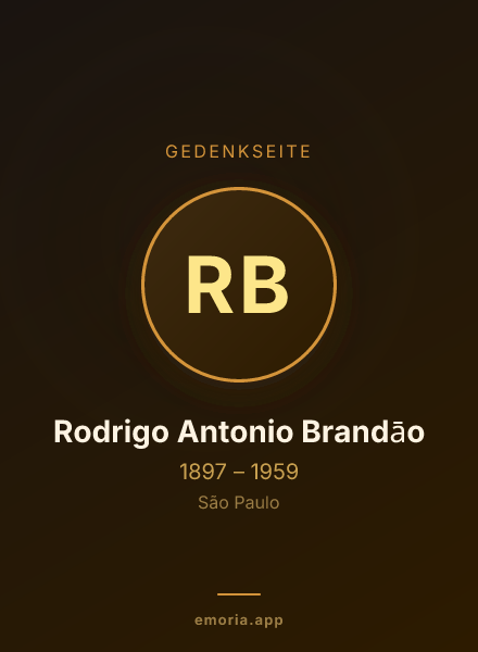 Gedenkportrait von Rodrigo Antonio Brandāo