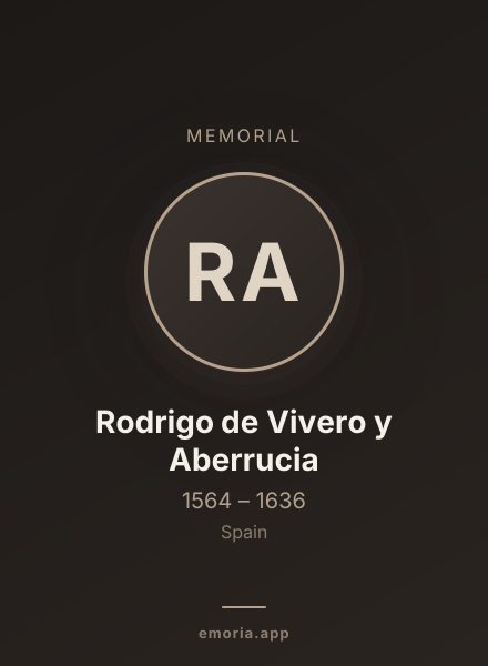 Memorial portrait of Rodrigo de Vivero y Aberrucia
