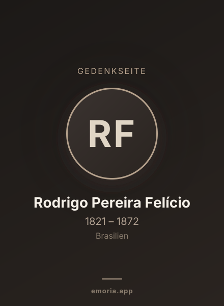 Gedenkportrait von Rodrigo Pereira Felício