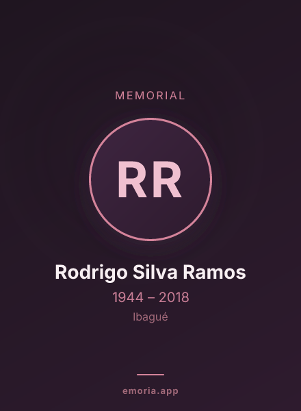 Memorial portrait of Rodrigo Silva Ramos