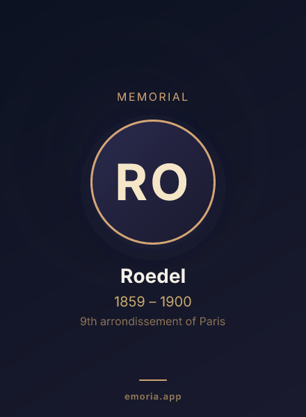 Memorial portrait of Roedel