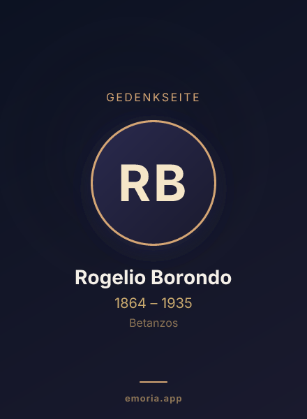 Gedenkportrait von Rogelio Borondo