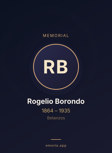 Memorial portrait of Rogelio Borondo