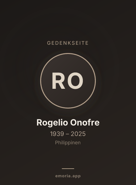 Gedenkportrait von Rogelio Onofre
