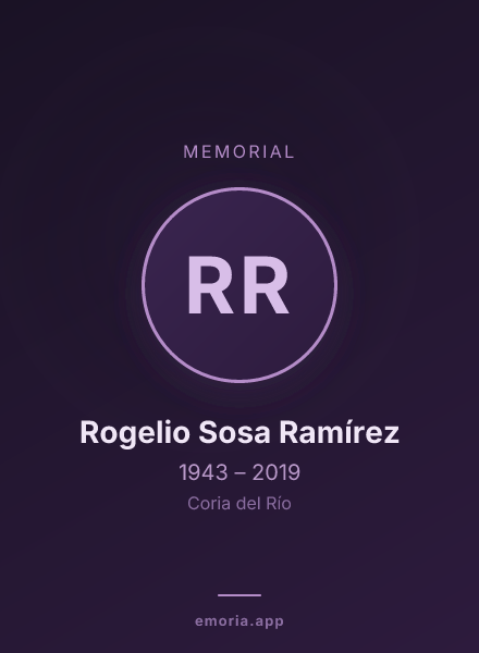 Memorial portrait of Rogelio Sosa Ramírez