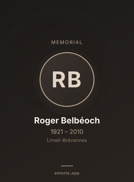 Memorial portrait of Roger Belbéoch