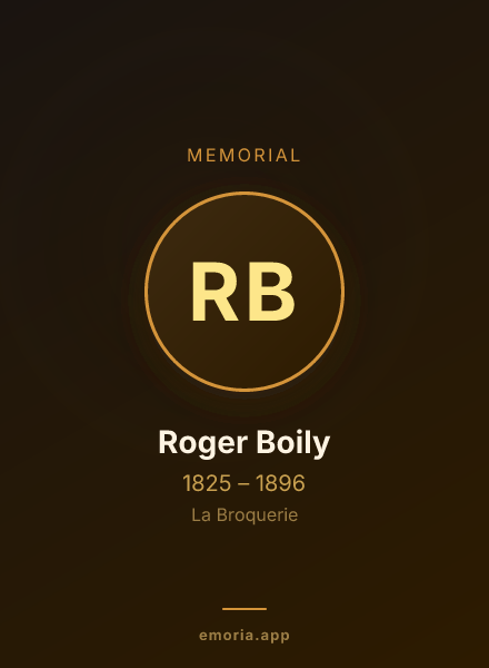 Memorial portrait of Roger Boily