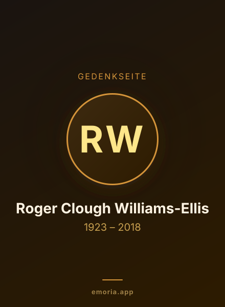 Gedenkportrait von Roger Clough Williams-Ellis