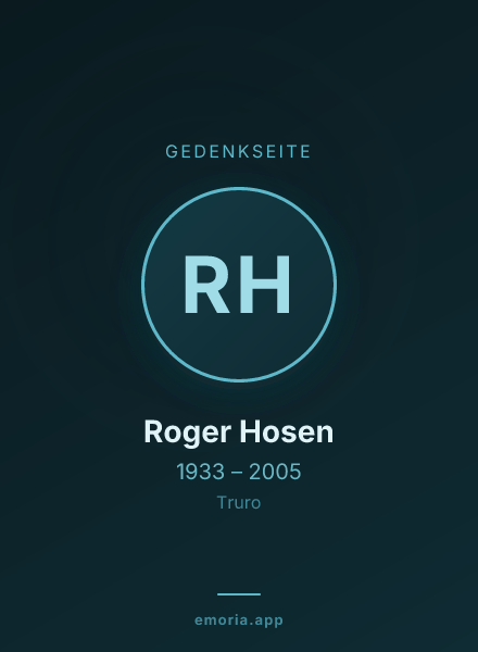 Gedenkportrait von Roger Hosen